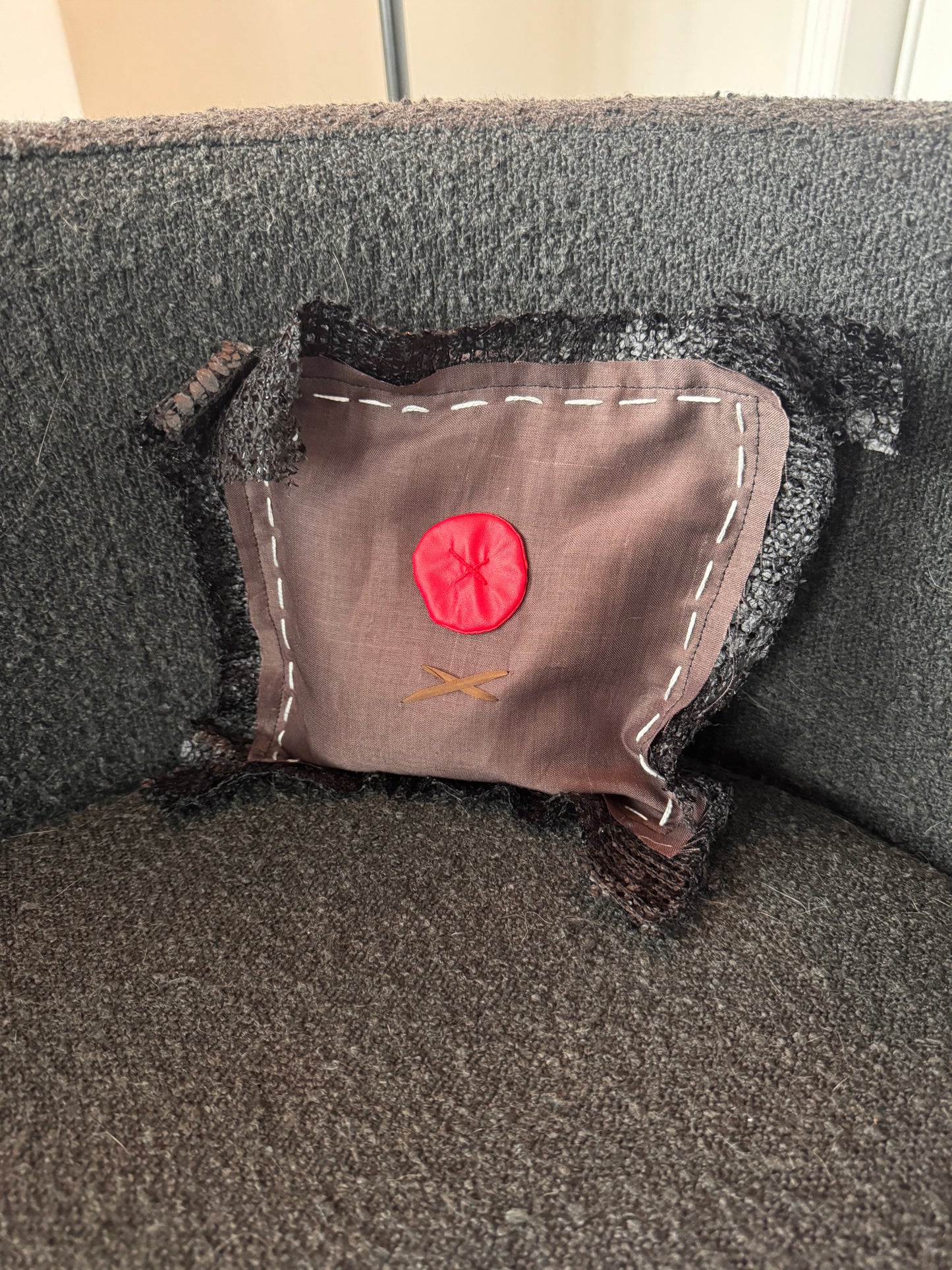 Minimalist Christmas Rudolph Doorstop Pillow