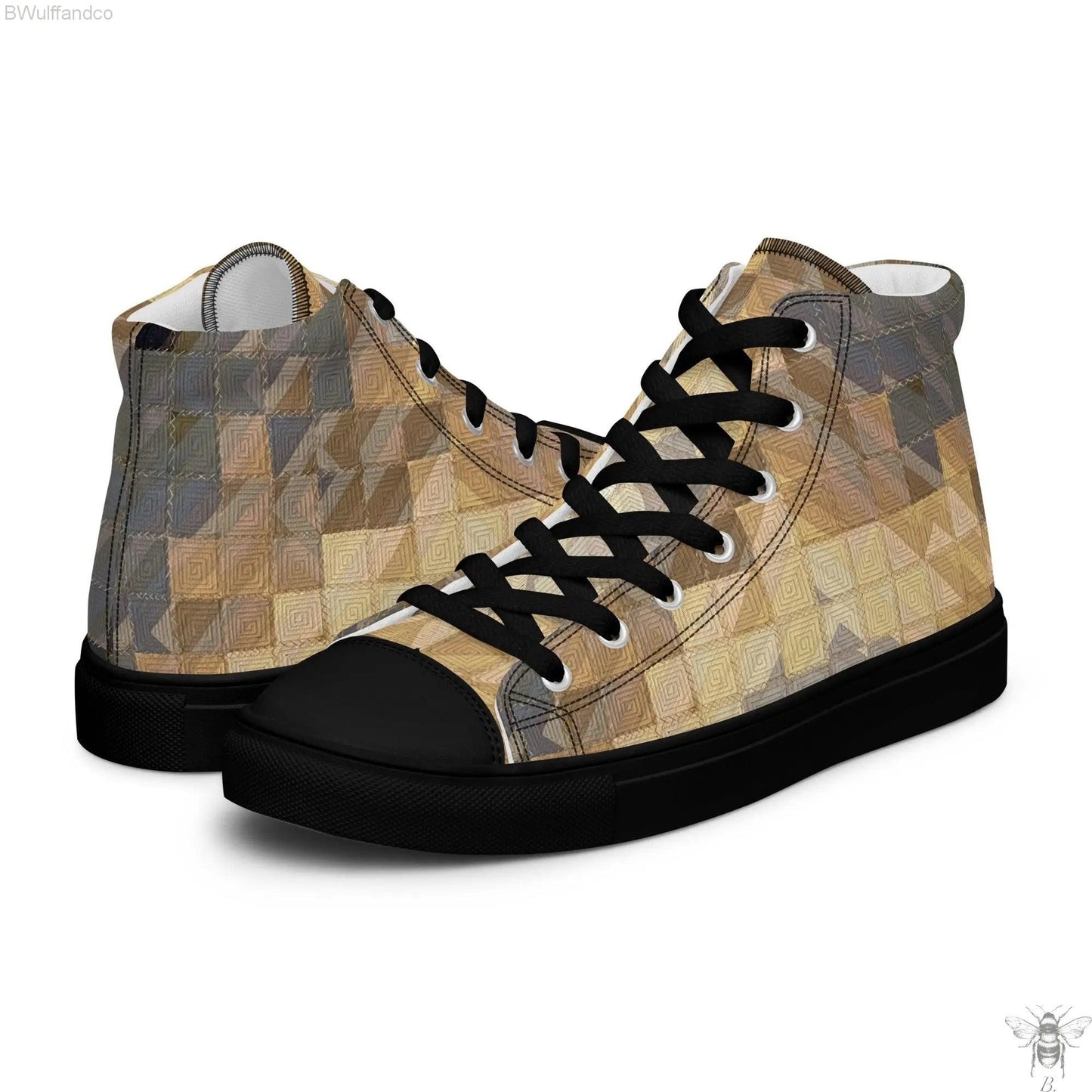Men’s high top canvas shoes - BWulffandCo