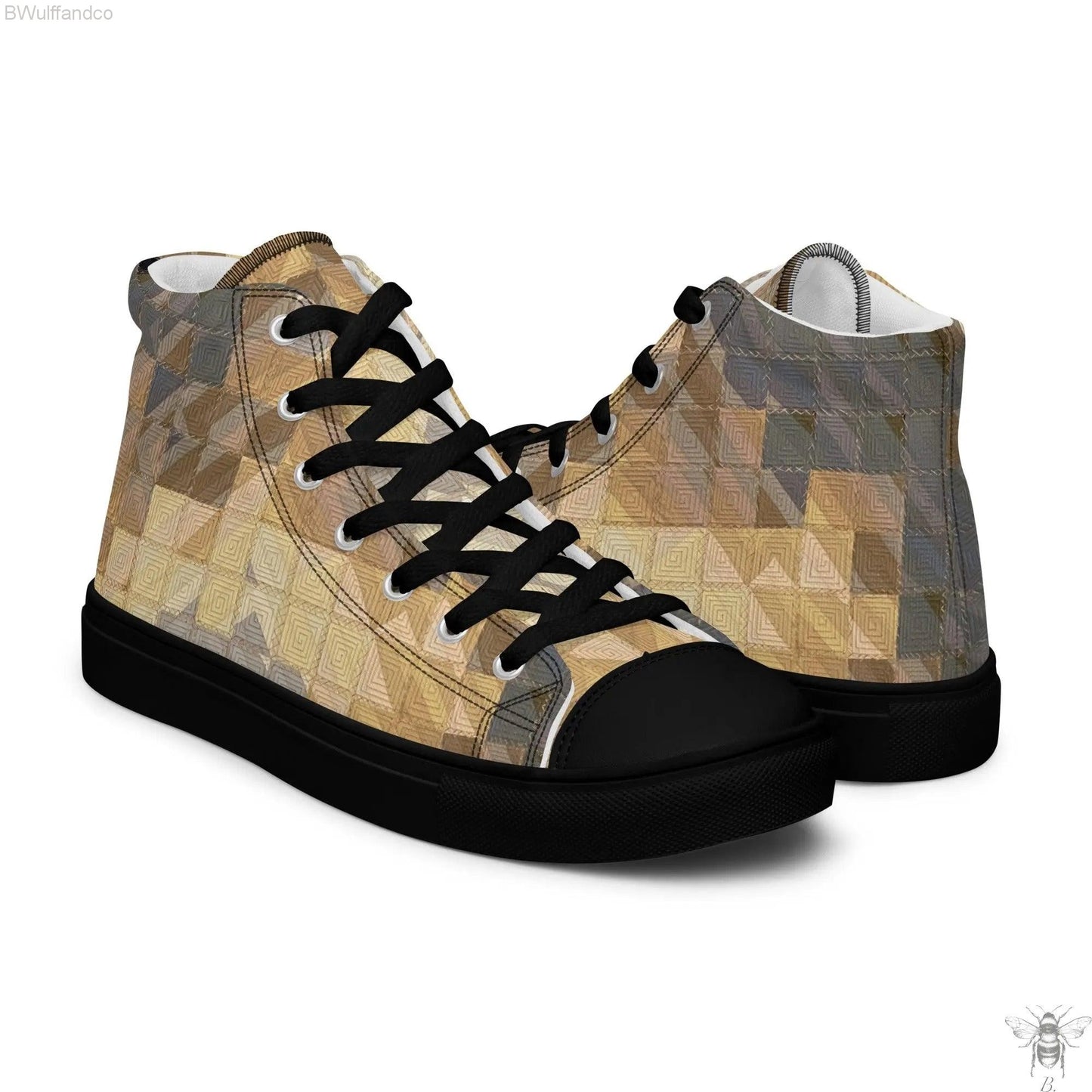 Men’s high top canvas shoes - BWulffandCo