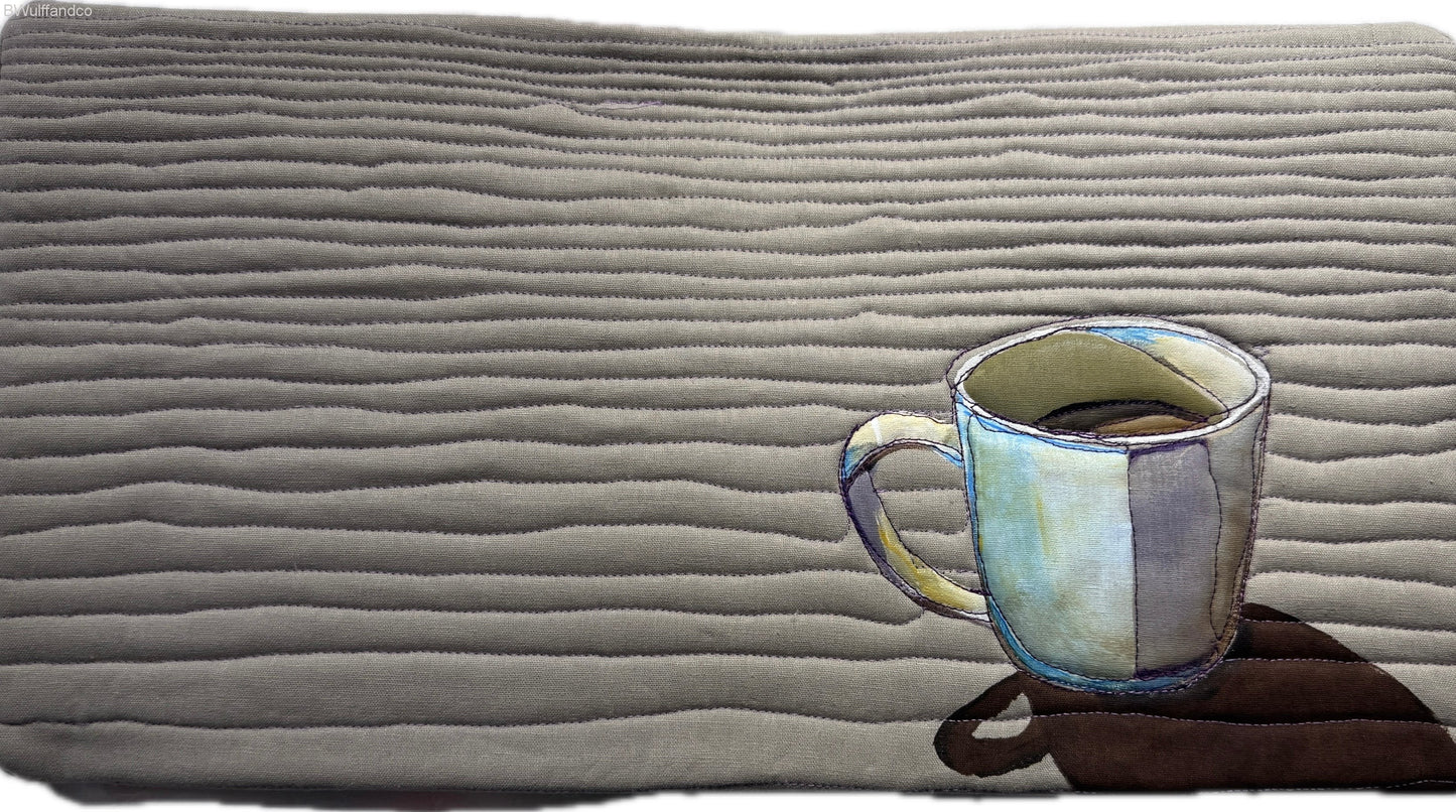 Morning coffee - quilt art