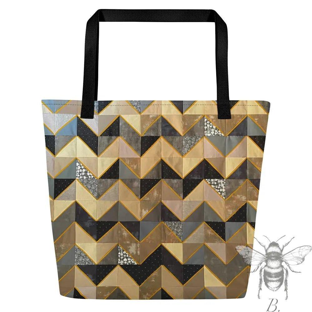 All-Over Print Large Tote Bag - BWulffandCo