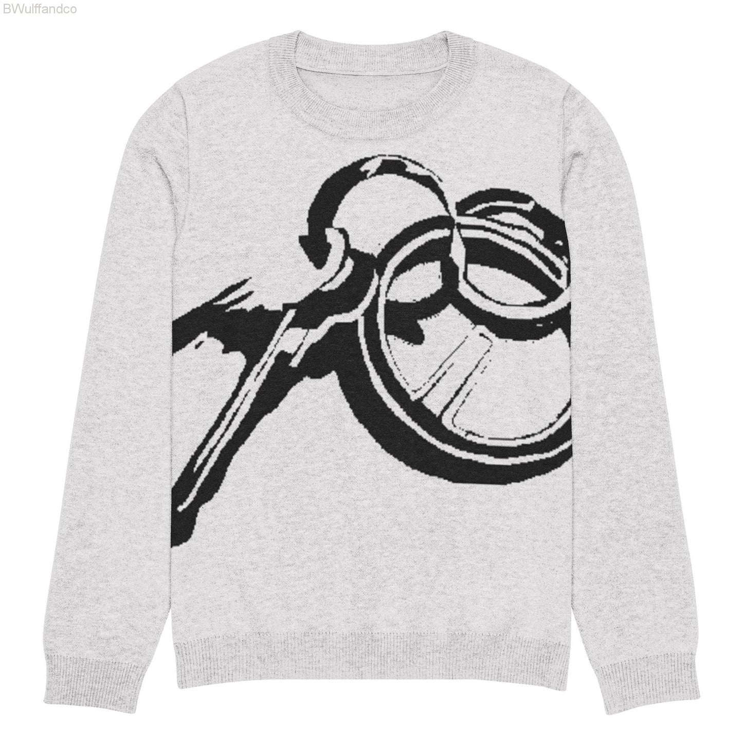 knitted crew neck sweater - keys