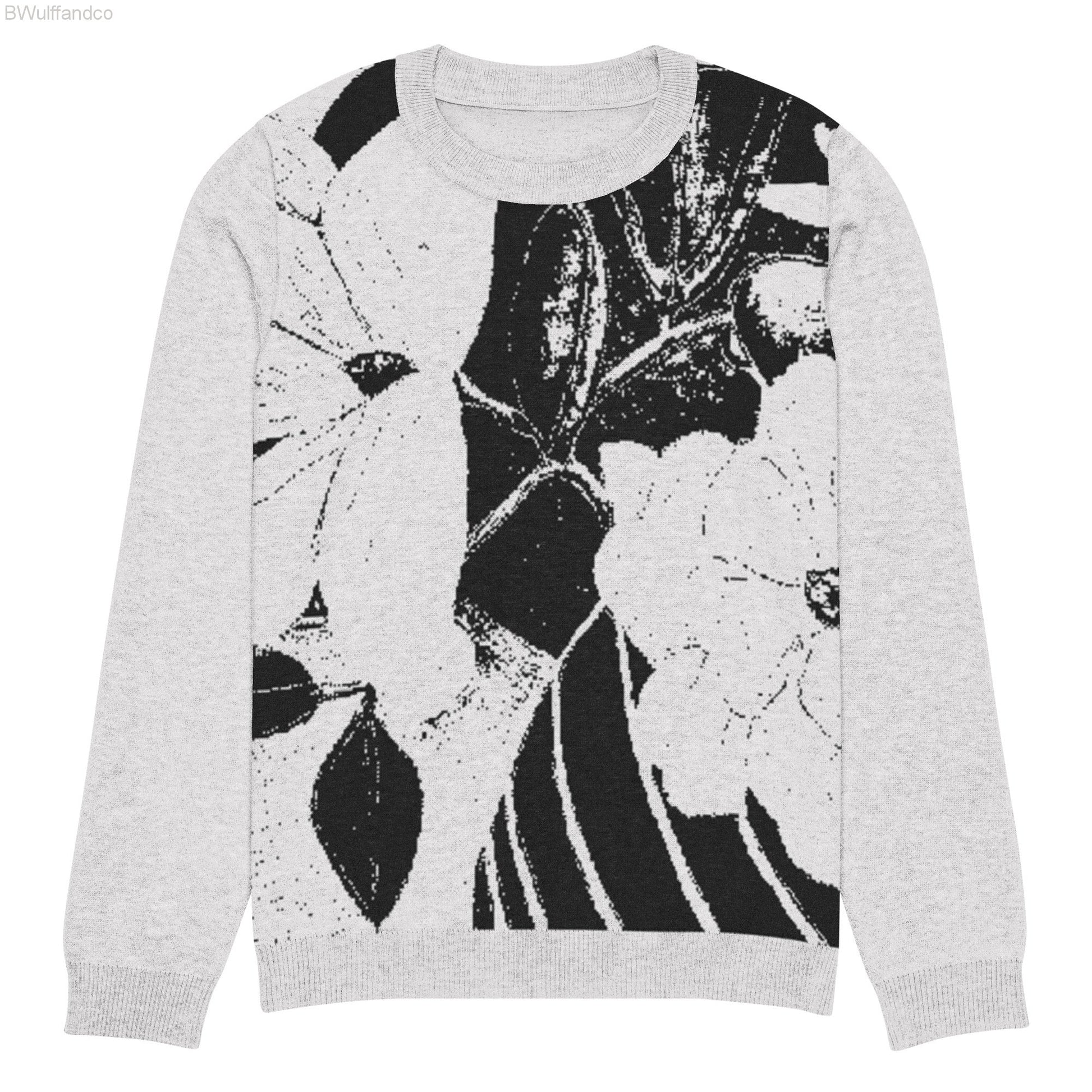 Knitted Crew Neck Sweater - Magnolia 