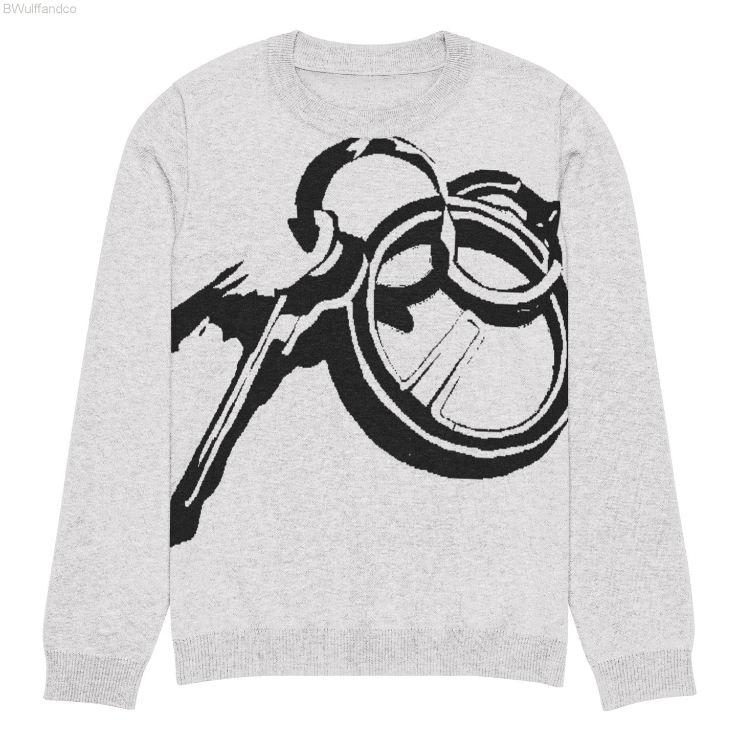 knitted crew neck sweater - keys