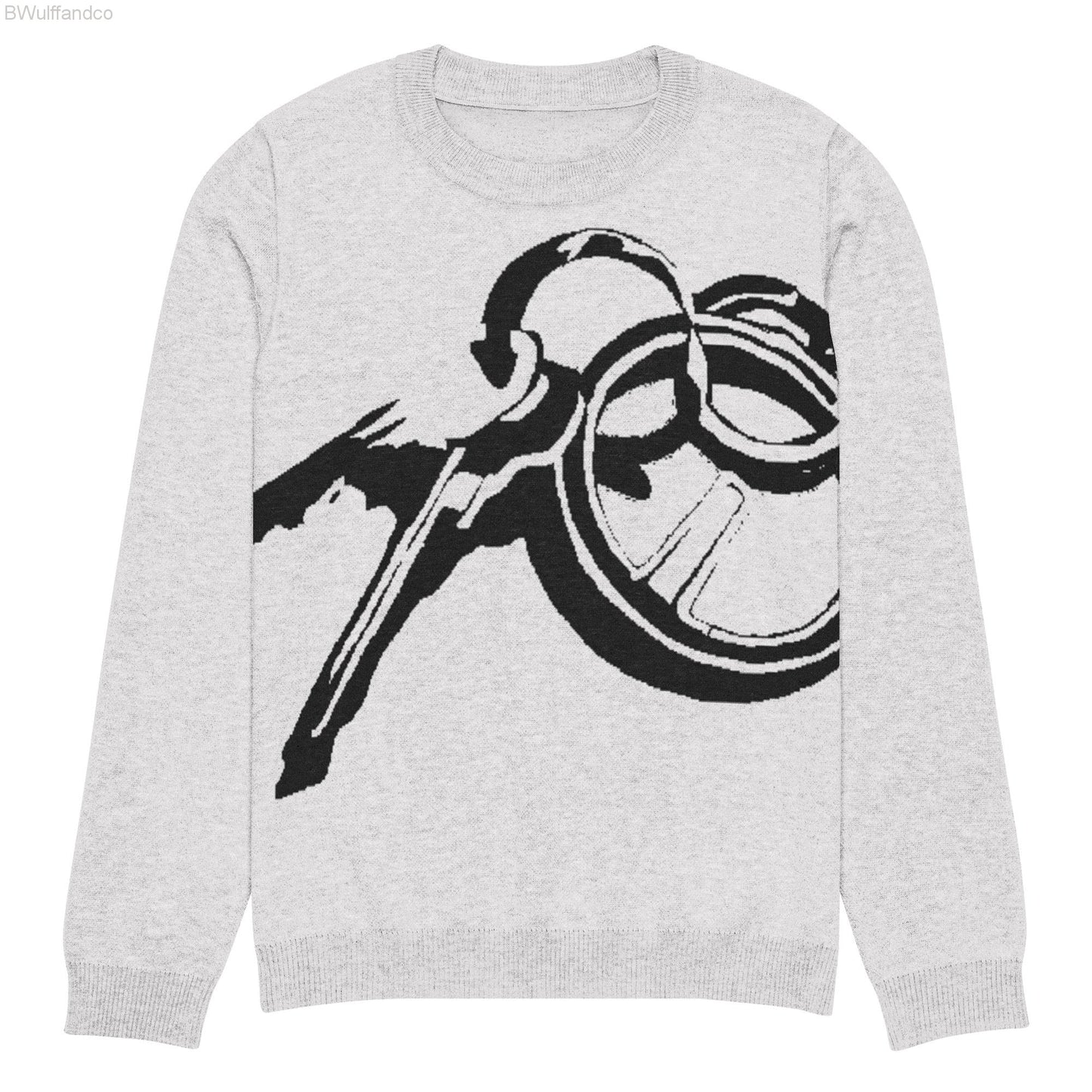 knitted crew neck sweater - keys