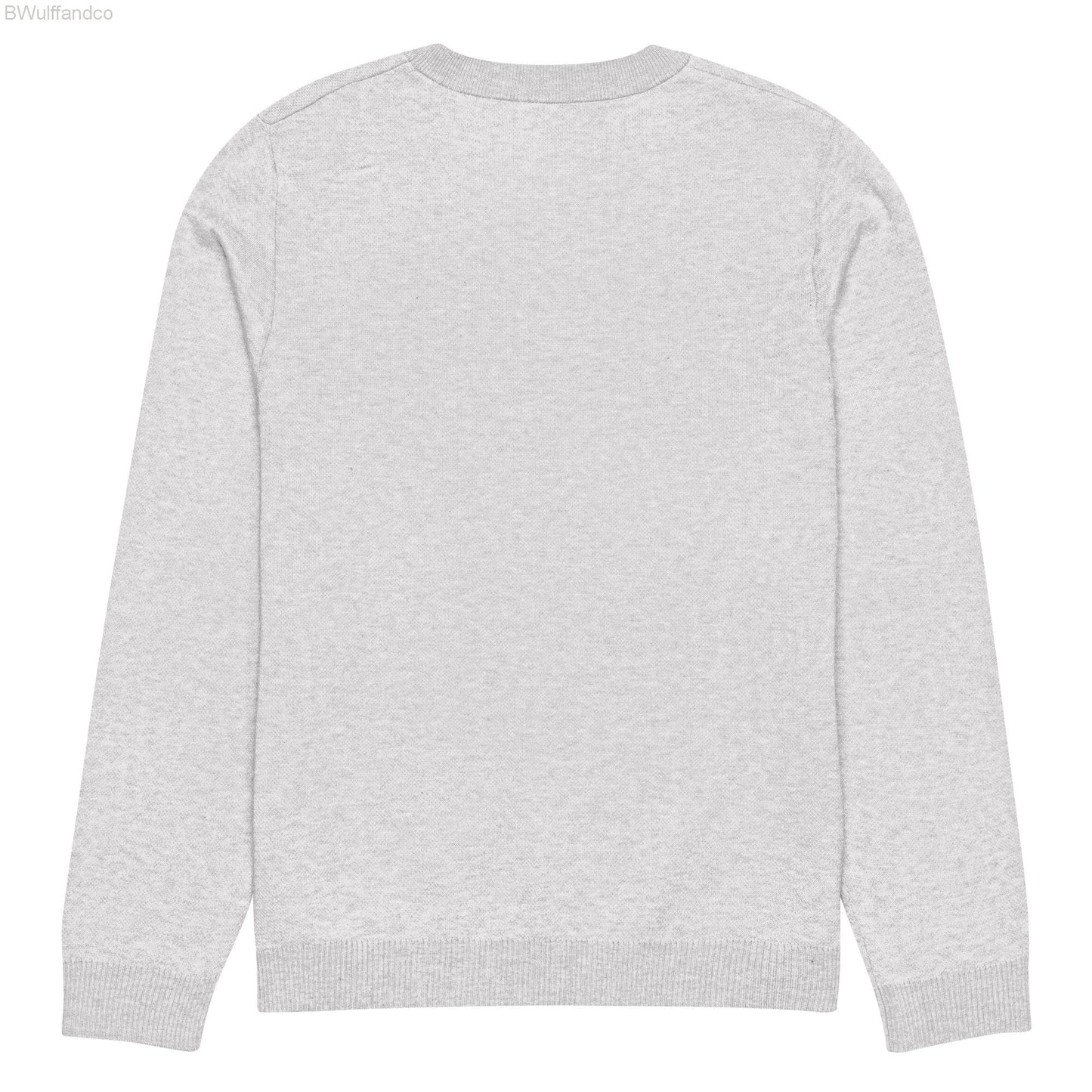 Knitted Crew Neck Sweater - Scissors