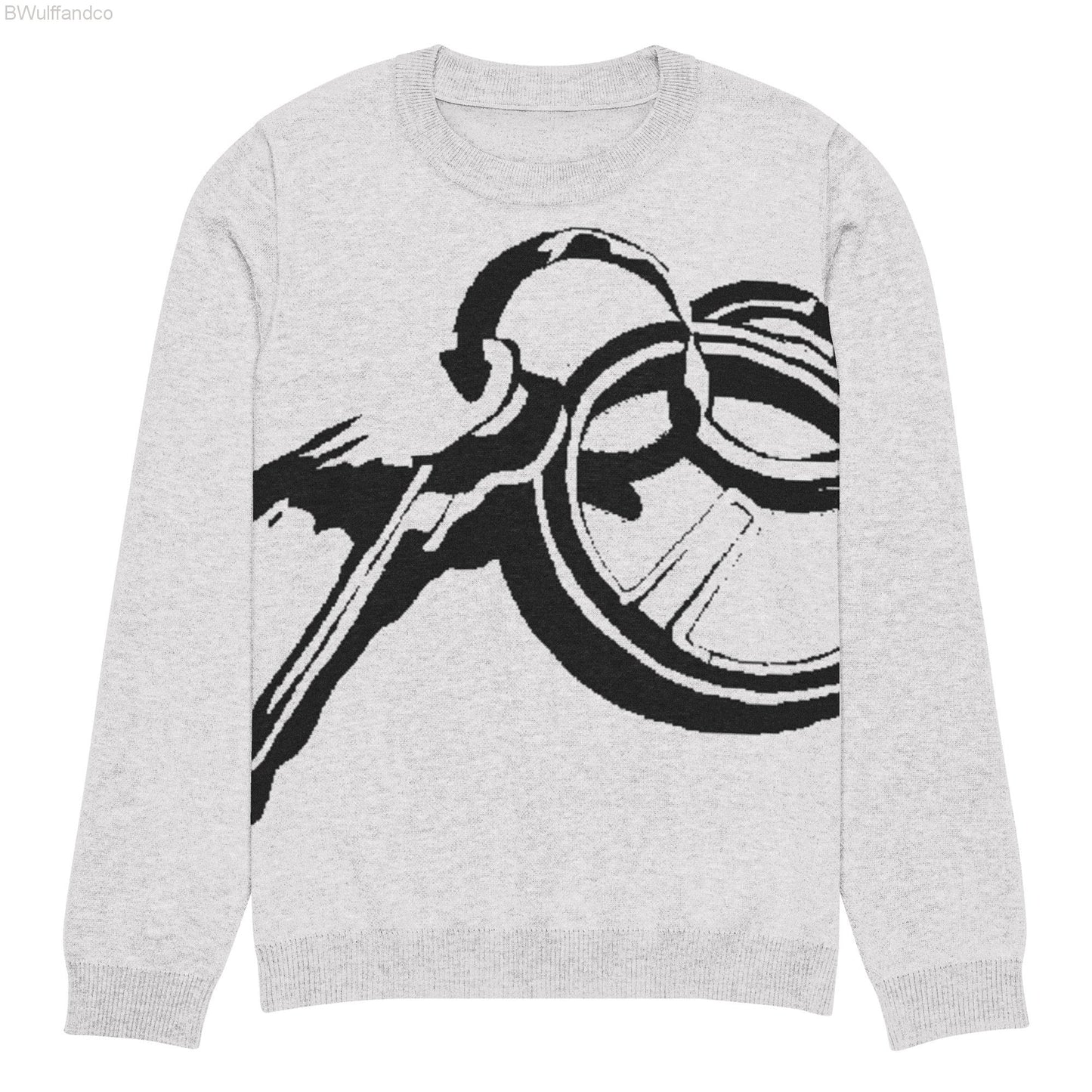 knitted crew neck sweater - keys