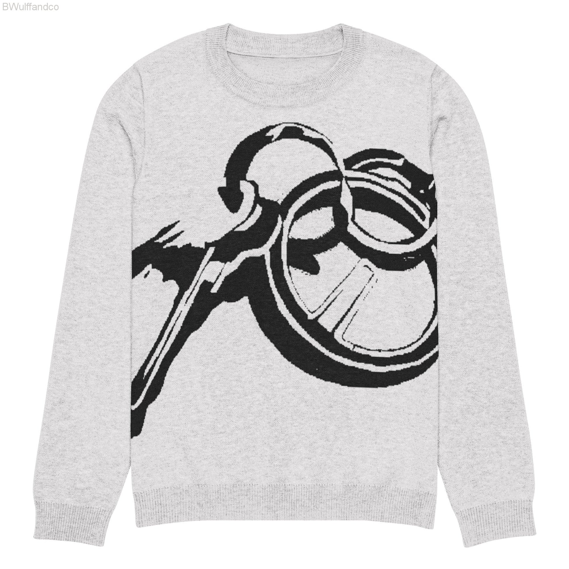 knitted crew neck sweater - keys