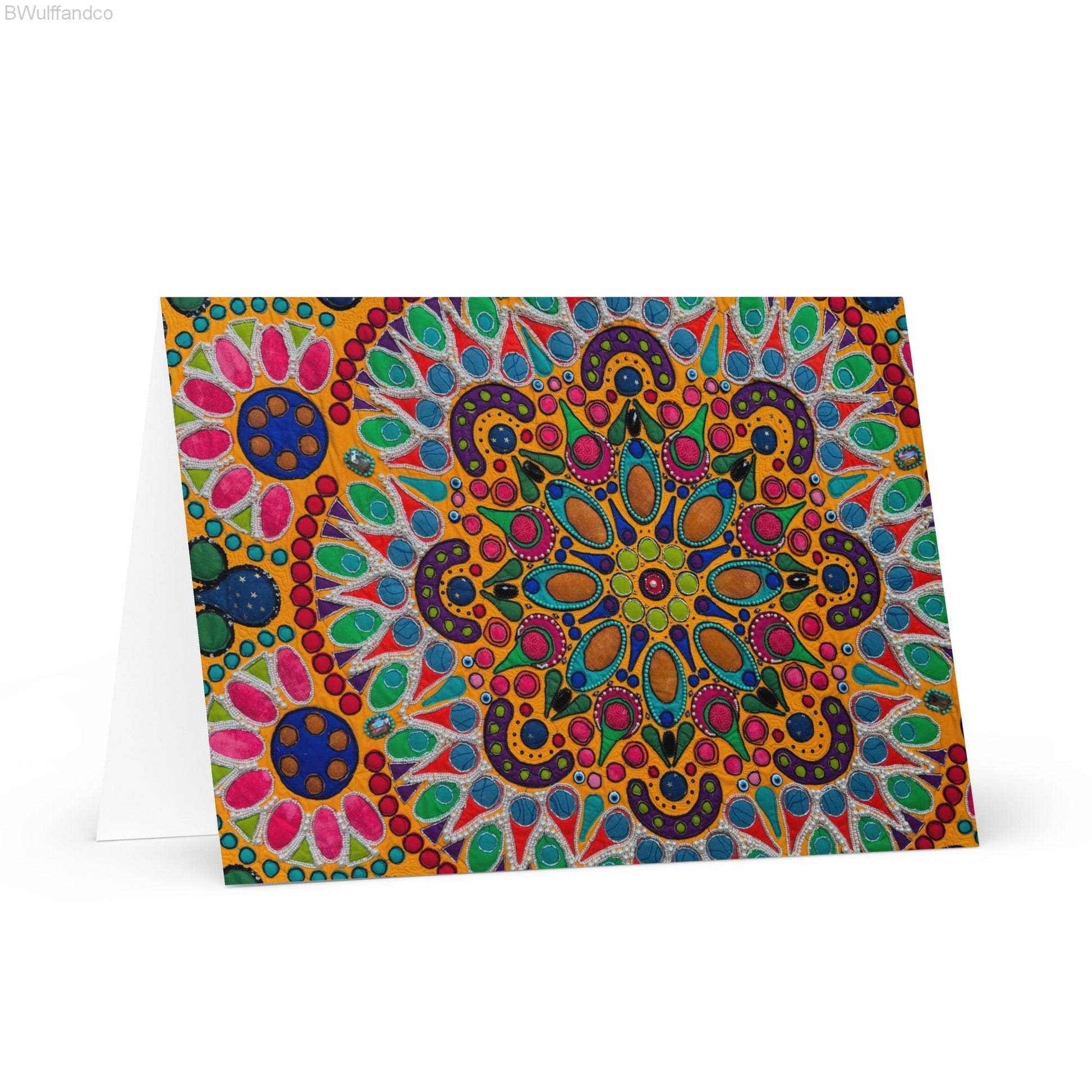 ProdGreeting card - Travellers Mandala-BWulffandCouct mockup